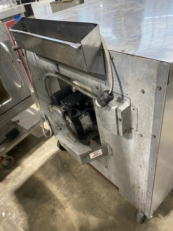 Montague Commercial Stainless Steel Natural Gas Powered Single Stack Convection Oven! With Wired Oven Racks! On Casters! - Image 4 of 8