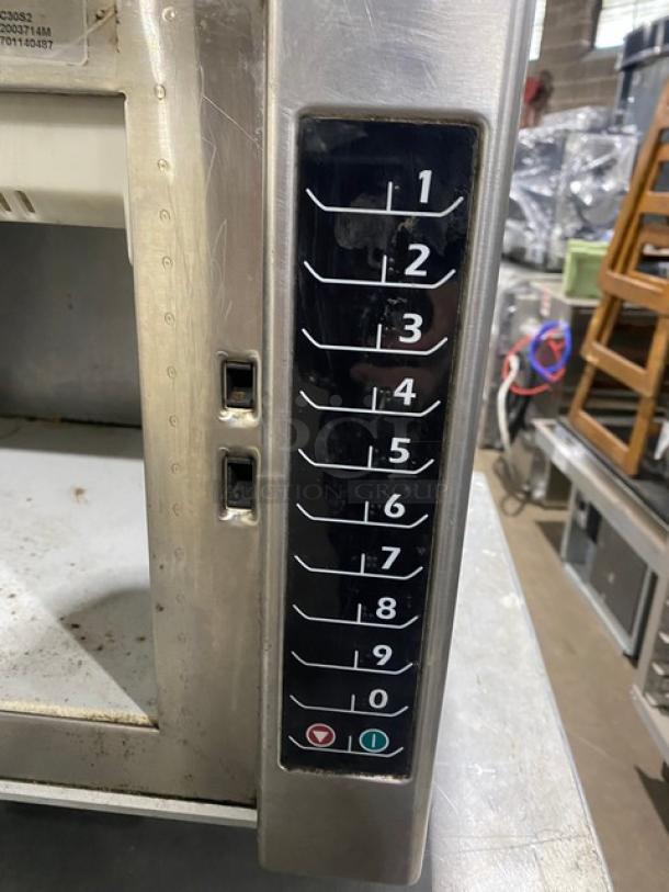 Amana Commercial Stainless-Steel Heavy-Duty Countertop Microwave Oven! With Programmable Touch Pad! Model: RC30S2 SN: 1701140487! 208/240V! - Image 7 of 8