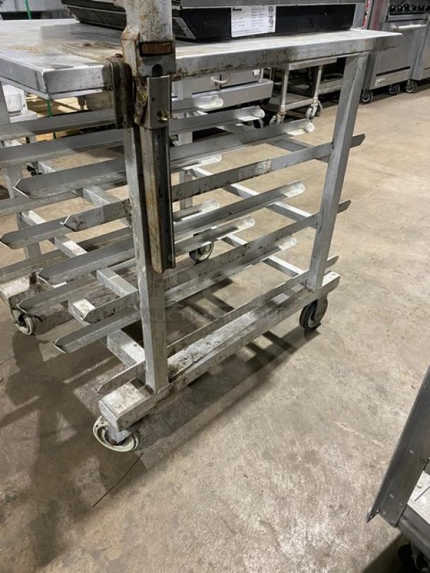 New Age Industries Commercial Undercounter Prep Top Bun/Sheet Pan Rack! With Edlund Manual Can Opener Attached! On Casters! - Image 2 of 9