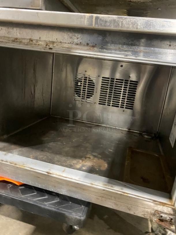 Traulsen Commercial Stainless Steel Single Door Refrigerated Chef Base! On Casters! 115V! Model: TE048HT-ZHR01 SN: T94492D15! - Image 5 of 7