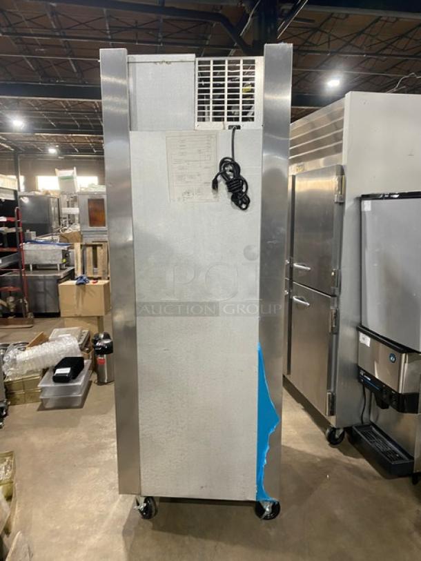 Traulsen Commercial Stainless Steel Glass Half Door Reach In Refrigerator! With Metal Racks! On Casters! 115V 1 Phase! Model: RHT132WUT-HHG SN: T149645J10! - Image 2 of 9