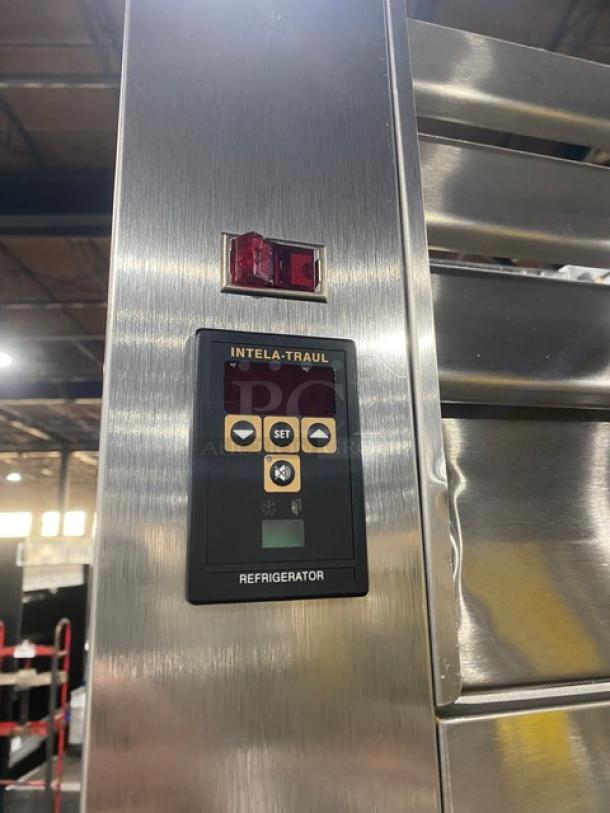 Traulsen Commercial Stainless Steel Glass Half Door Reach In Refrigerator! With Metal Racks! On Casters! 115V 1 Phase! Model: RHT132WUT-HHG SN: T149645J10! - Image 8 of 9