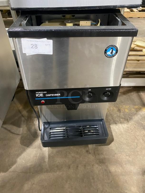 Hoshizaki Commercial Stainless Steel Countertop Ice Maker! With Ice & Water Dispenser!  With Built In Ice Bin! On Legs! 115-120V 1 Phase! Model: DCM-270BAH SN: Q07299B! - Image 1 of 7