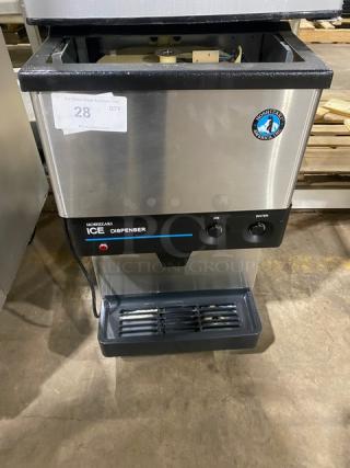 Hoshizaki Commercial Stainless Steel Countertop Ice Maker! With Ice & Water Dispenser!  With Built In Ice Bin! On Legs! 115-120V 1 Phase! Model: DCM-270BAH SN: Q07299B!