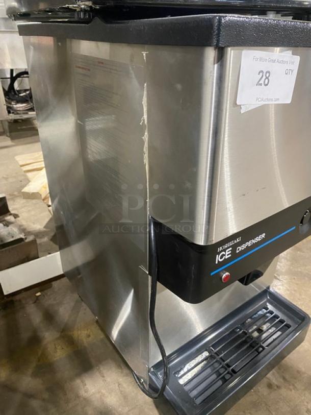 Hoshizaki Commercial Stainless Steel Countertop Ice Maker! With Ice & Water Dispenser!  With Built In Ice Bin! On Legs! 115-120V 1 Phase! Model: DCM-270BAH SN: Q07299B! - Image 2 of 7