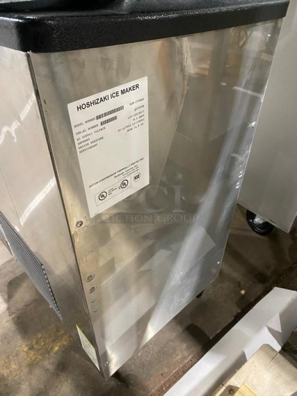 Hoshizaki Commercial Stainless Steel Countertop Ice Maker! With Ice & Water Dispenser!  With Built In Ice Bin! On Legs! 115-120V 1 Phase! Model: DCM-270BAH SN: Q07299B! - Image 5 of 7