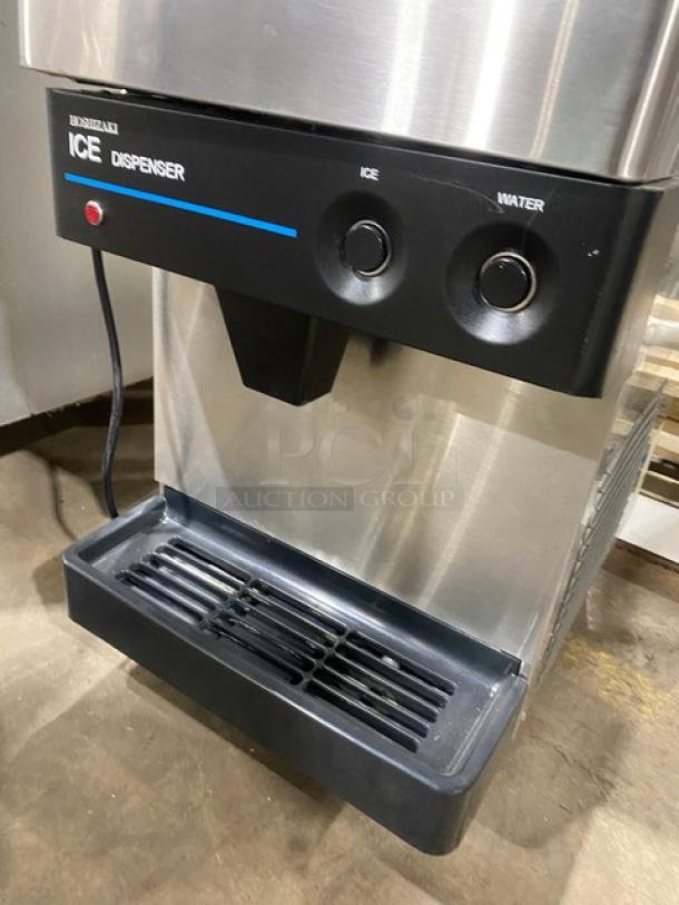 Hoshizaki Commercial Stainless Steel Countertop Ice Maker! With Ice & Water Dispenser!  With Built In Ice Bin! On Legs! 115-120V 1 Phase! Model: DCM-270BAH SN: Q07299B! - Image 7 of 7