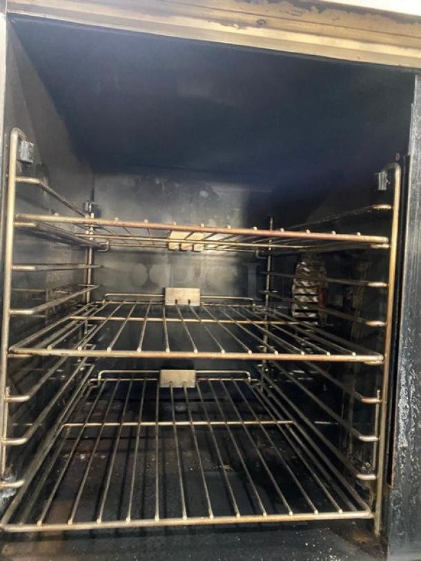 Blodgett Energy Star Commercial Stainless Steel Electric Powered Double Stacked Convection Oven! With Wire Oven Racks! Model: CTB-1 SN: 051214LA091S! 208/230-240 1/3 Phase! On Single Shelf Cart With Casters! 2X Your Bid Makes One Unit! - Image 6 of 11