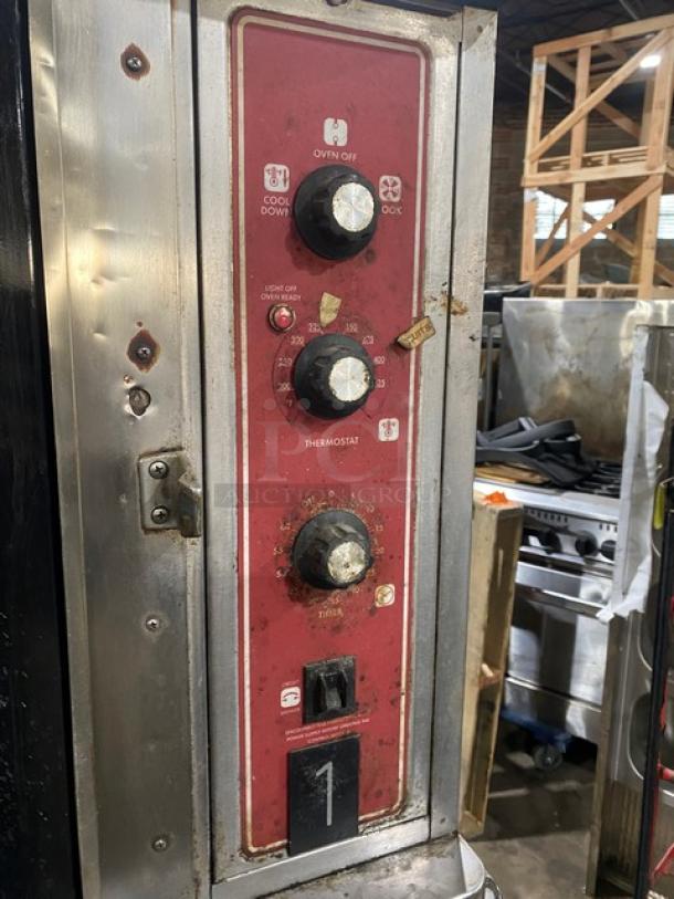 Blodgett Energy Star Commercial Stainless Steel Electric Powered Double Stacked Convection Oven! With Wire Oven Racks! Model: CTB-1 SN: 051214LA091S! 208/230-240 1/3 Phase! On Single Shelf Cart With Casters! 2X Your Bid Makes One Unit! - Image 7 of 11