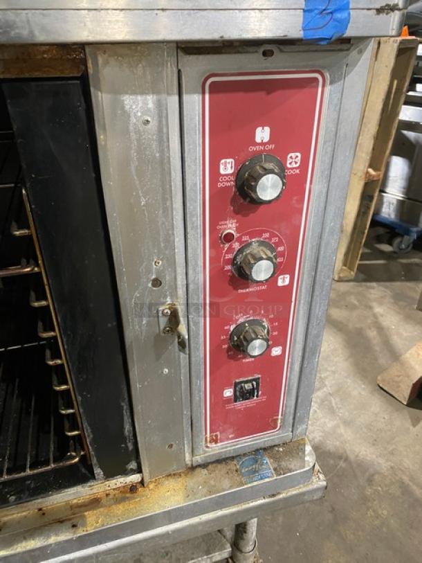 Blodgett Energy Star Commercial Stainless Steel Electric Powered Double Stacked Convection Oven! With Wire Oven Racks! Model: CTB-1 SN: 051214LA091S! 208/230-240 1/3 Phase! On Single Shelf Cart With Casters! 2X Your Bid Makes One Unit! - Image 8 of 11