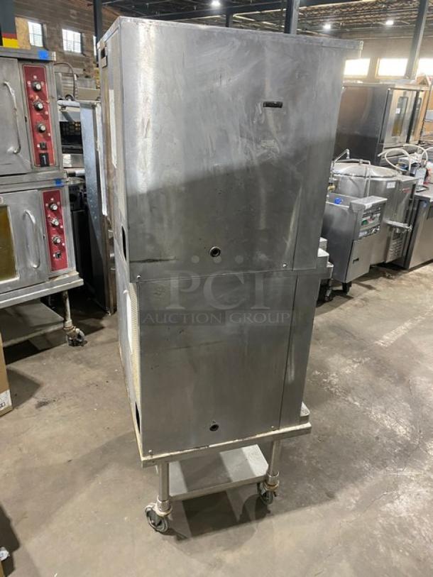 Blodgett Energy Star Commercial Stainless Steel Electric Powered Double Stacked Convection Oven! With Wire Oven Racks! Model: CTB-1 SN: 070312MA0171! 208/230-240V 1/3 Phase! On Single Shelf Cart With Casters! 2X Your Bid Makes One Unit! - Image 2 of 10