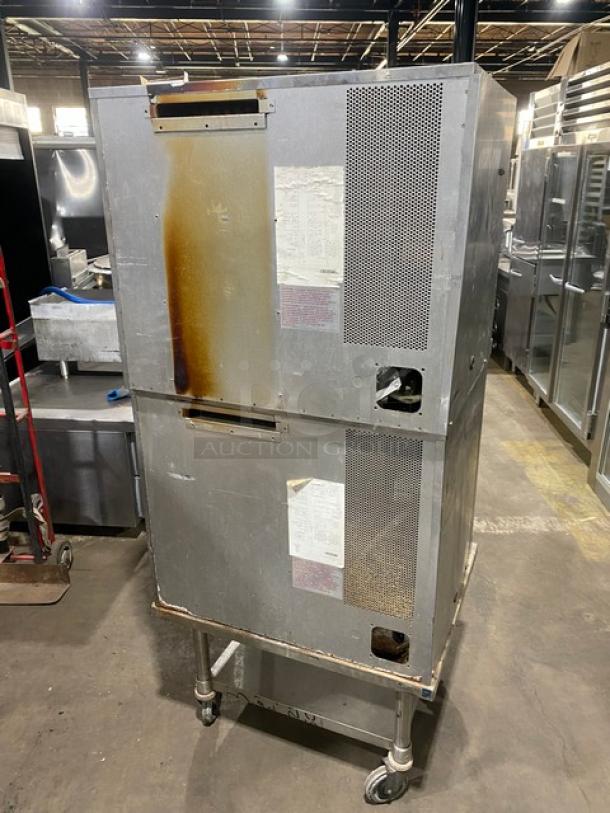 Blodgett Energy Star Commercial Stainless Steel Electric Powered Double Stacked Convection Oven! With Wire Oven Racks! Model: CTB-1 SN: 070312MA0171! 208/230-240V 1/3 Phase! On Single Shelf Cart With Casters! 2X Your Bid Makes One Unit! - Image 3 of 10