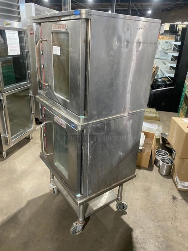 Blodgett Energy Star Commercial Stainless Steel Electric Powered Double Stacked Convection Oven! With Wire Oven Racks! Model: CTB-1 SN: 070312MA0171! 208/230-240V 1/3 Phase! On Single Shelf Cart With Casters! 2X Your Bid Makes One Unit! - Image 4 of 10