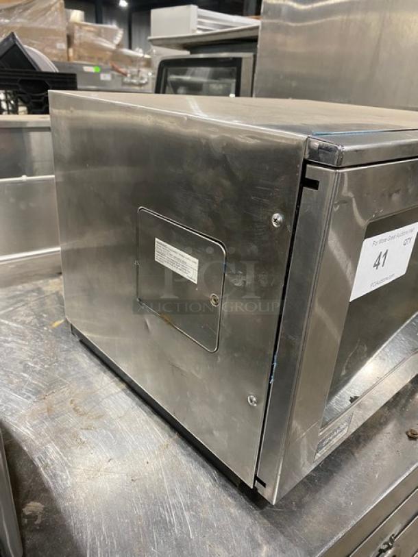 Sharp Commercial Stainless Steel Countertop Microwave Oven! With Programable Touch Pad! 208/230V! Model: R-23GT SN: 12618! - Image 3 of 8