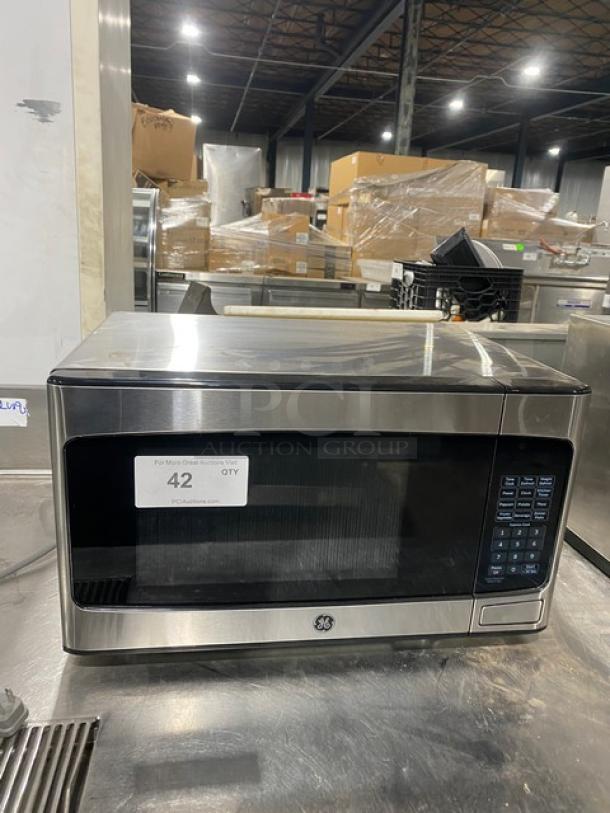 GE Appliances Commercial Stainless Steel Countertop Microwave Oven! Model: JE81145SH1SS SN: GM256198A! - Image 1 of 7