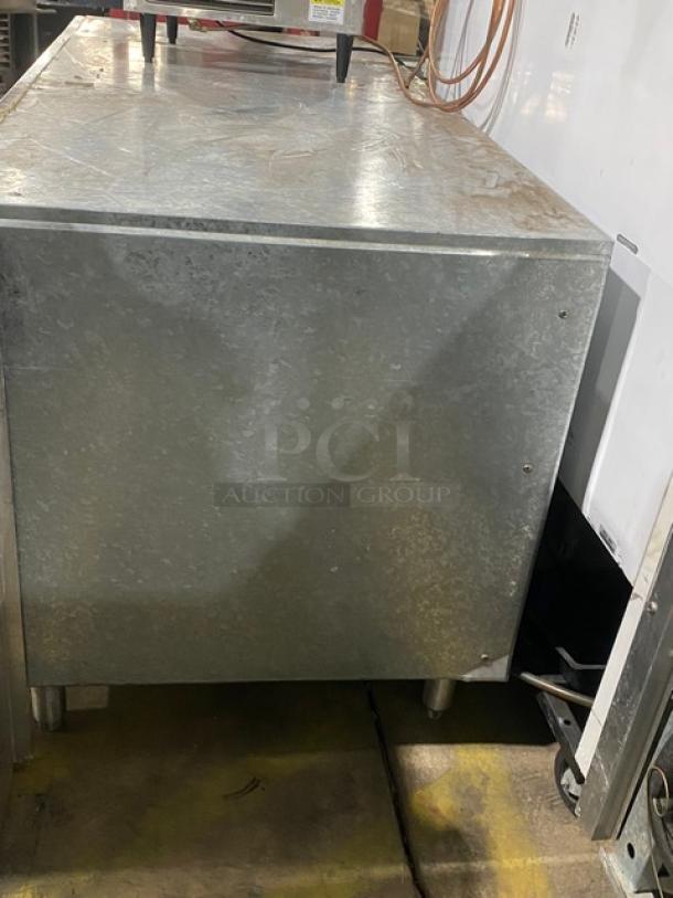 Traulsen Commercial Stainless Steel 2 Door Undercounter Refrigerated Lowboy/Worktop Cooler! With Wire Rack! With Built In Pan Holding Racks! On Legs! 115V 1 Phase! Model: UC2HT SN: T276920J98! - Image 2 of 8