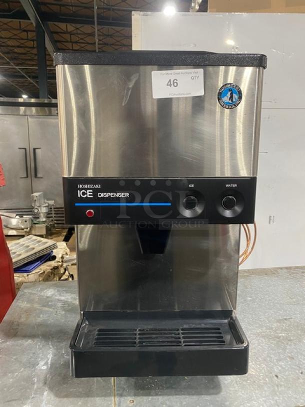 Hoshizaki Commercial Stainless Steel Countertop Ice Maker! With Ice & Water Dispenser! With Built In Ice Bin! On Legs! 115-120V 1 Phase! Model: DCM-270BAH SN: T14789B! - Image 1 of 8