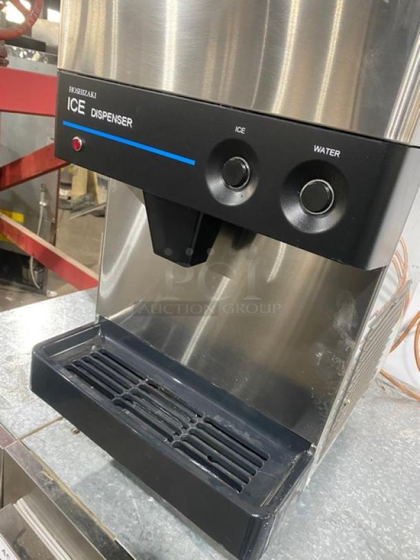 Hoshizaki Commercial Stainless Steel Countertop Ice Maker! With Ice & Water Dispenser! With Built In Ice Bin! On Legs! 115-120V 1 Phase! Model: DCM-270BAH SN: T14789B! - Image 7 of 8