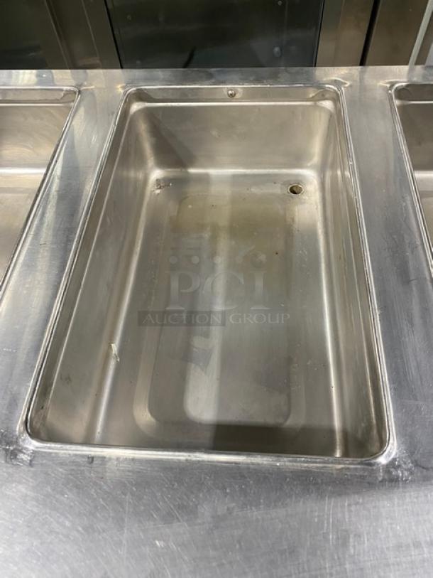 Randell Commercial Stainless Steel Electric Powered 3 Well Steam Table! With Drain! On Single Shelf Stand With Legs! 208V 1 Phase! Model: 3613 SN: T00000019271! - Image 8 of 9