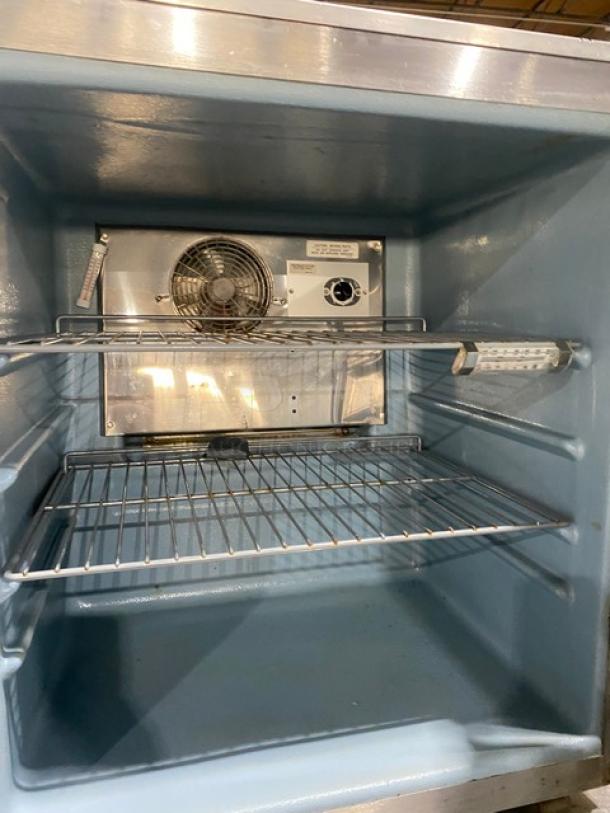 Delfield Commercial Stainless Steel Single Door Undercounter Refrigerator! With Racks! On Legs! 115V 1 Phase! Model: 406CA-A33 SN: 1308152001456! - Image 5 of 7