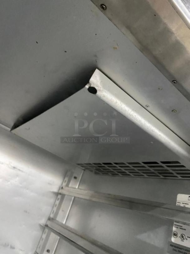 Traulsen Commercial Stainless Steel Half Door One Section Reach In Refrigerator! With Built In Pan Holding Racks! On Legs! 115V 1 Phase! Model: AHT132WUT-HHS SN: T82730K04! - Image 7 of 9