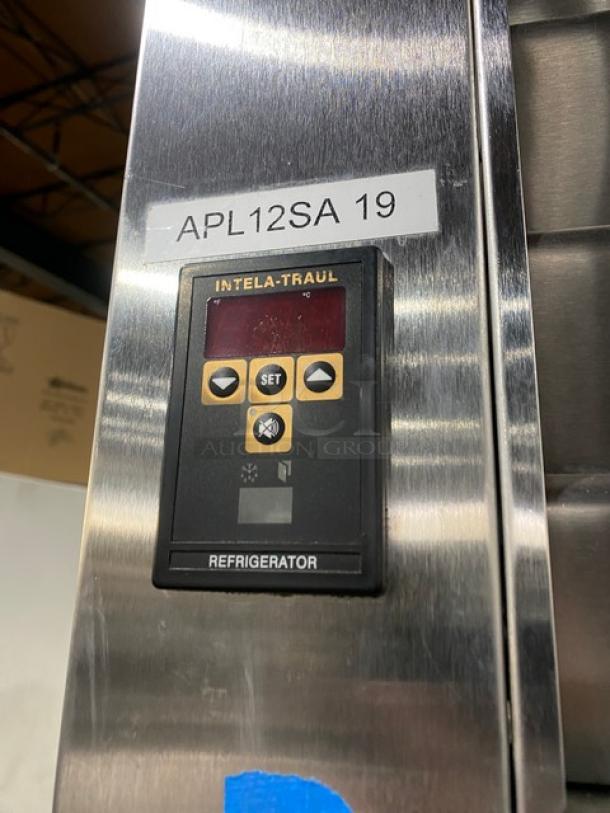 Traulsen Commercial Stainless Steel Half Door One Section Reach In Refrigerator! With Built In Pan Holding Racks! On Legs! 115V 1 Phase! Model: AHT132WUT-HHS SN: T82730K04! - Image 8 of 9