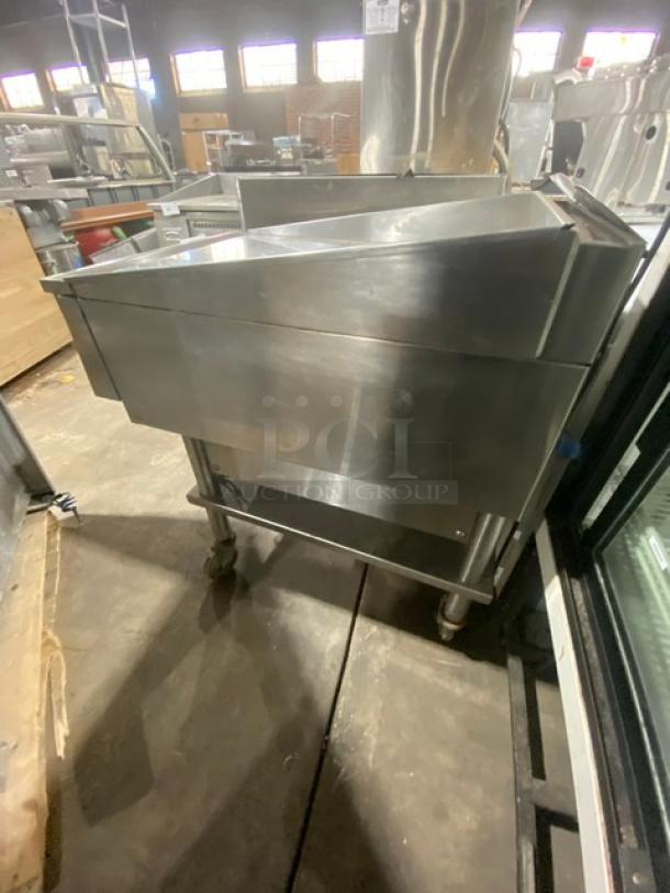 Keating Commercial Stainless Steel Natural Gas Powered Flat Griddle! With Mirror Shine Polished Top! On Single Shelf Stand With Casters! Model: 24X36FLD SN: GG45335! - Image 3 of 9