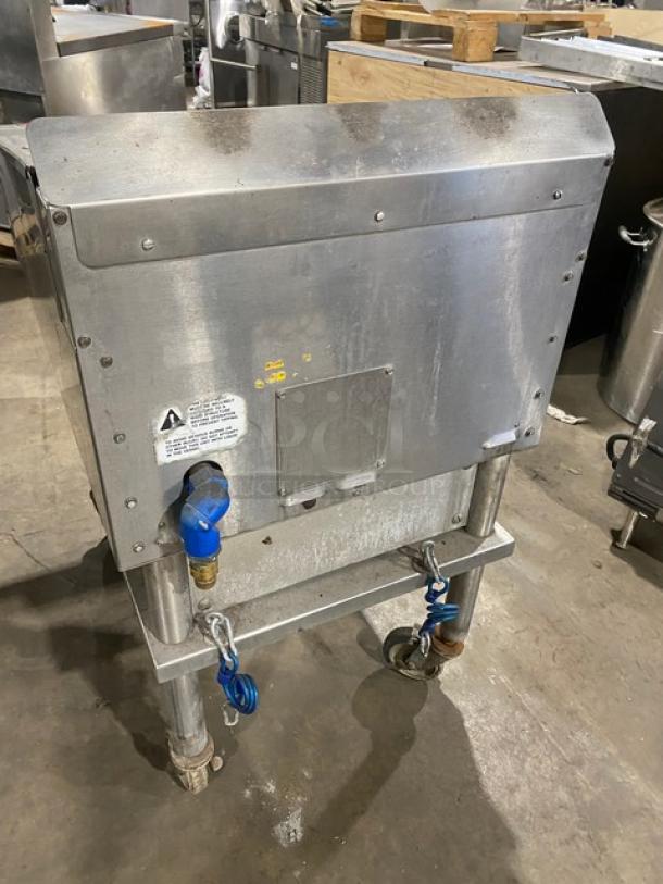 Keating Commercial Stainless Steel Natural Gas Powered Flat Griddle! With Mirror Shine Polished Top! On Single Shelf Stand With Casters! Model: 24X36FLD SN: GG45334! - Image 4 of 9