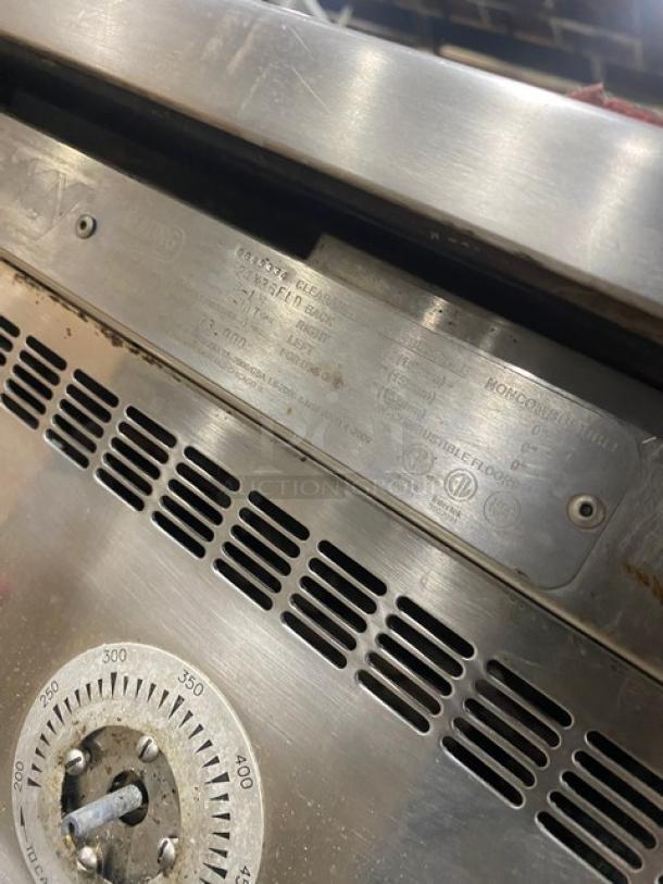 Keating Commercial Stainless Steel Natural Gas Powered Flat Griddle! With Mirror Shine Polished Top! On Single Shelf Stand With Casters! Model: 24X36FLD SN: GG45334! - Image 7 of 9