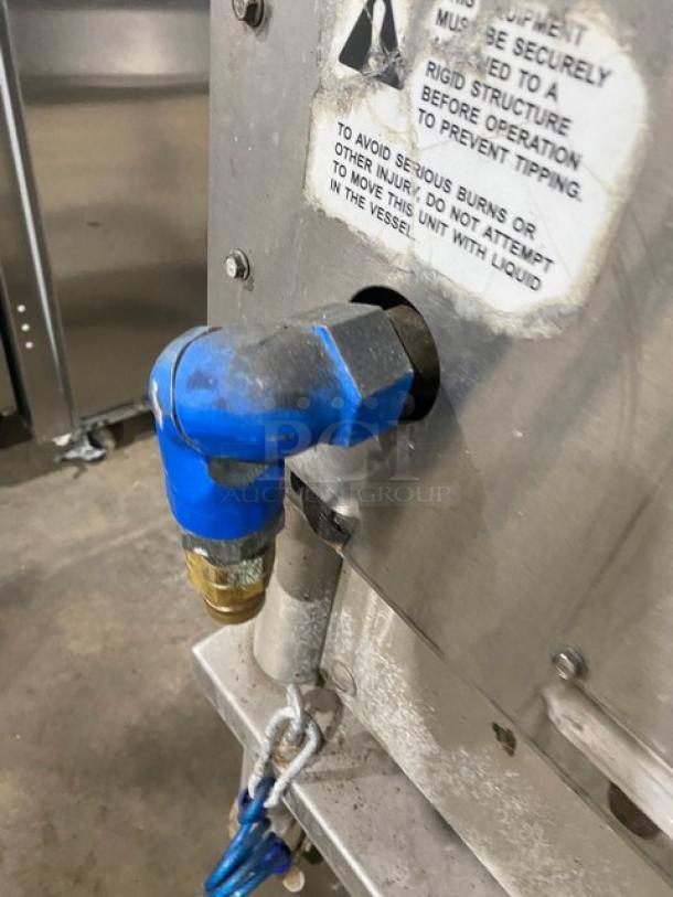 Keating Commercial Stainless Steel Natural Gas Powered Flat Griddle! With Mirror Shine Polished Top! On Single Shelf Stand With Casters! Model: 24X36FLD SN: GG45334! - Image 9 of 9