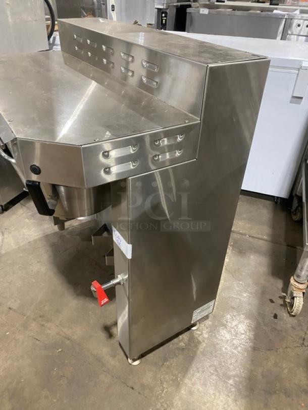 Fetco Commercial Stainless Steel Countertop Twin Automatic Coffee Brewer! With Hot Water Dispenser! With 2 Brew Baskets! On Legs! 120/208-240V 1 Phase! Model: CBS-62H SN: 180143040183A! - Image 2 of 8