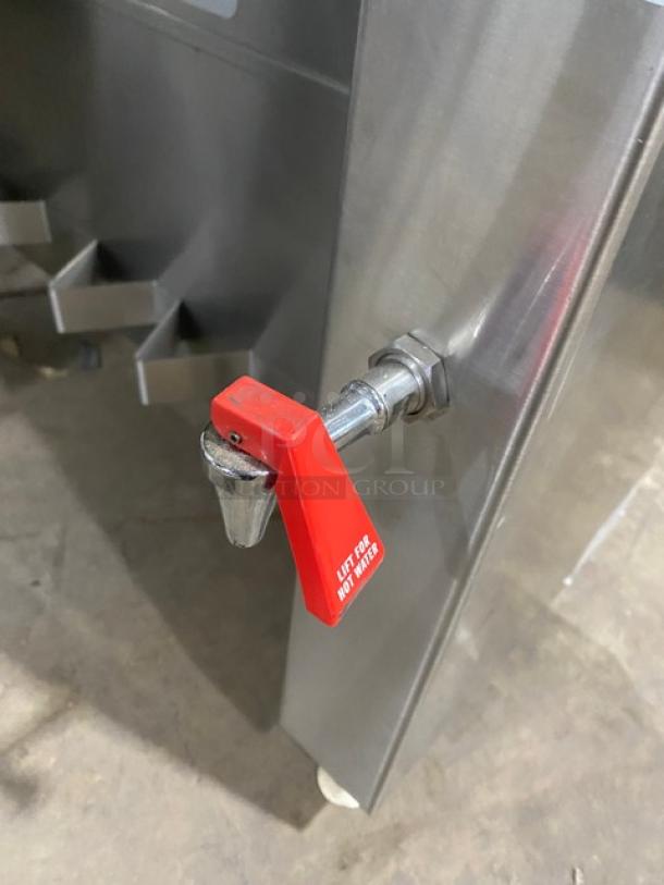 Fetco Commercial Stainless Steel Countertop Twin Automatic Coffee Brewer! With Hot Water Dispenser! With 2 Brew Baskets! On Legs! 120/208-240V 1 Phase! Model: CBS-62H SN: 180143040183A! - Image 8 of 8