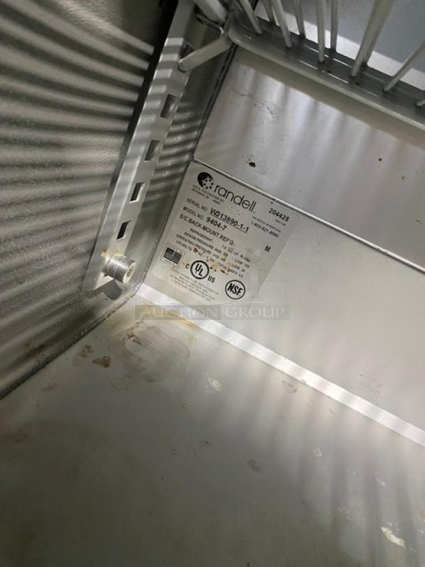 Randell Commercial Stainless Steel Undercounter Single Door Reach In Refrigerator! With Poly Coated Wire Shelves! On Casters! 115V 1 Phase! Model: 9404-7 SN: W313890-1-1! - Image 6 of 7