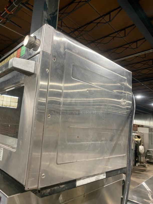 Panasonic Commercial Stainless Steel Electric Powered Countertop 2 Pan Microwave Steamer Oven! With Programmable Touch Pad! 230V 1 Phase! Model: NE-3280! - Image 2 of 8