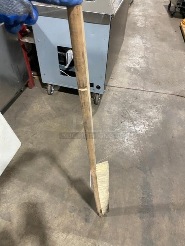 Commercial Wooden Revolving Deck Oven Brush! - Image 1 of 4