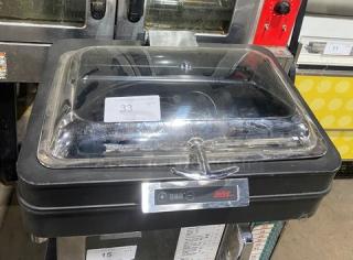 Spring USA Commercial Countertop Dual Hot / Cold System Chafer! With Full Sized Insert Pan! On Legs! 110-120V! Model: HC380-CT SN: 1400490!
