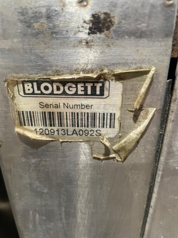 Blodgett Commercial Stainless Steel Electric Powered Single Stack Convection Oven! With Wired Oven Racks! SN: 120913LA092S! On Single Shelf Cart With Casters! - Image 8 of 8