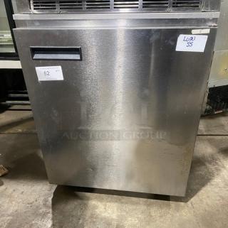 Delfield Commercial Stainless Steel Undercounter Single Door Reach In Refrigerator! On Legs! 115V 1 Phase! Model: 406CA-DD1 SN: 0703152002919!