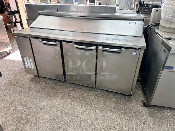Excellent Condition Everest EPR3 72" Three Section Sandwich Prep Table 115 Volt Tested and Working! - Image 2 of 8