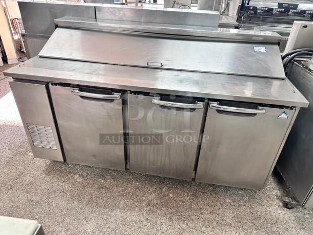 Excellent Condition Everest EPR3 72" Three Section Sandwich Prep Table 115 Volt Tested and Working! - Image 4 of 8