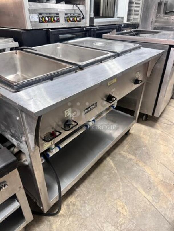 Serve Well EST-3WS Three Pan Sealed Well Electric Steam Table 120V, 1500W Tested and Working! - Image 1 of 7