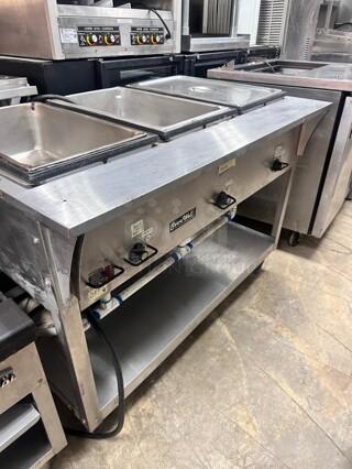Serve Well EST-3WS Three Pan Sealed Well Electric Steam Table 120V, 1500W Tested and Working!