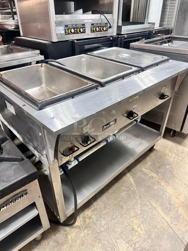 Serve Well EST-3WS Three Pan Sealed Well Electric Steam Table 120V, 1500W Tested and Working! - Image 3 of 7