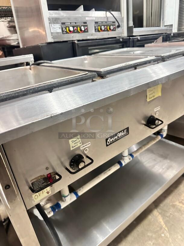 Serve Well EST-3WS Three Pan Sealed Well Electric Steam Table 120V, 1500W Tested and Working! - Image 5 of 7