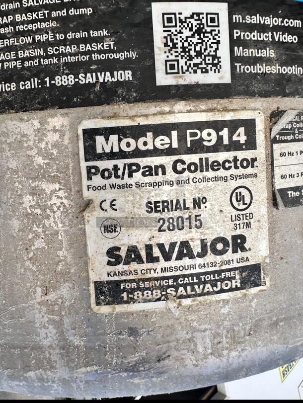 Salvajor P914 Pot Pan Scrap Collector 115v Tested and Working! - Image 5 of 5