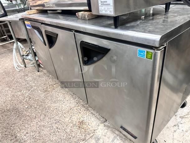 Excellent condition Turbo Air 72" Undercounter Refrigerator  115v Tested and Working! - Image 2 of 7