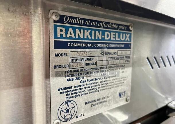 Fully Refurbished Rankin-Delux 72" Heavy Duty Commercial Gas Char-broiler Tested and Working! - Image 5 of 5