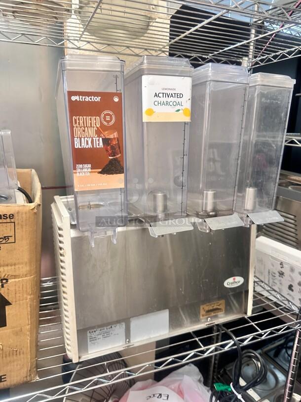 Crathco E49-4 Refrigerated Drink Dispenser with 4 Flavors  115v Tested and Working! - Image 2 of 6