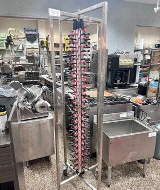 Plate Mate PM84-120 Mobile Plate Rack Holds 84 Plates