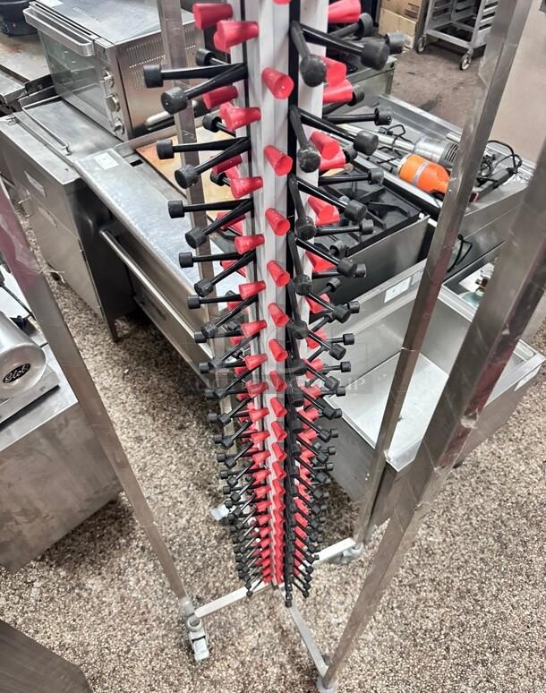 Plate Mate PM84-120 Mobile Plate Rack Holds 84 Plates - Image 6 of 8